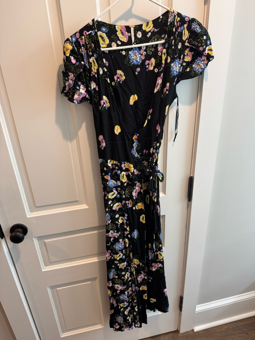 Free People Floral Wrap Dress
